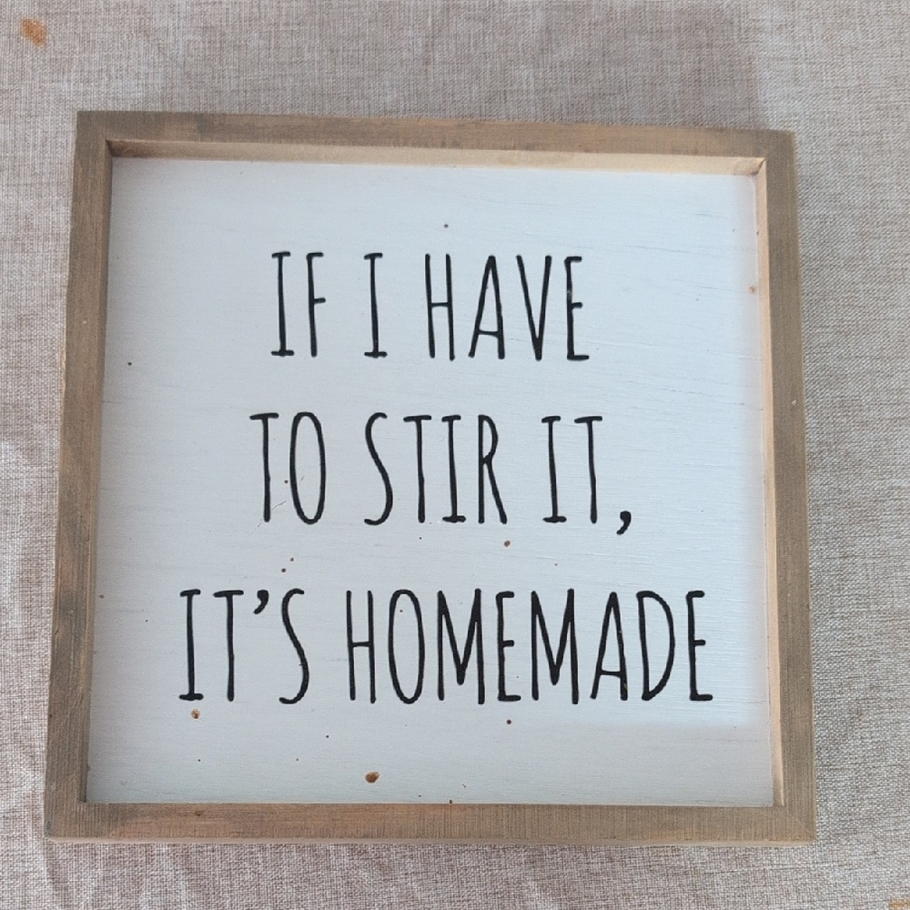 Hobby Lobby Rustic White and Tan Quote Sign